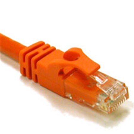14ft Cat6 550 MHz Snagless Crossover Cable - Orange